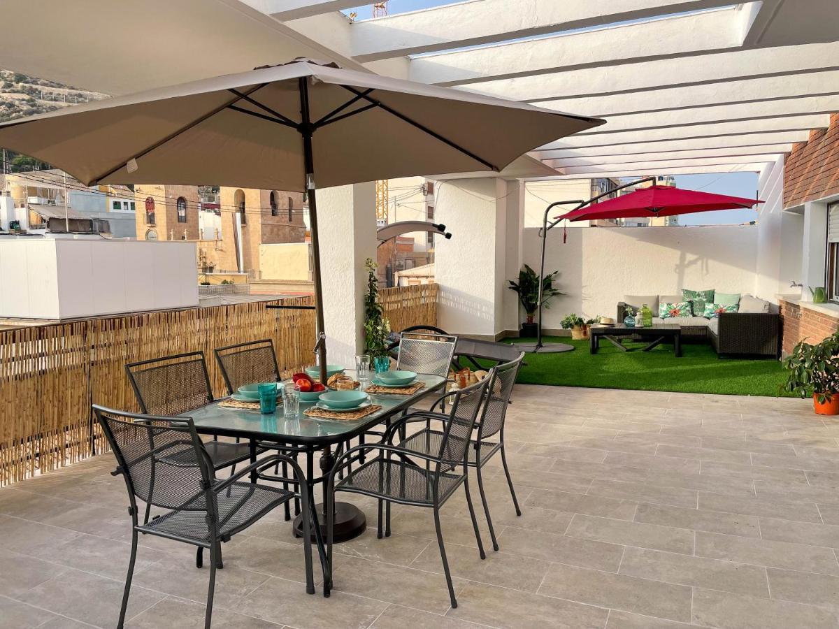 La Terraza. Vistas Al Castillo A 1 Min. De La Playa 阿利坎特 外观 照片