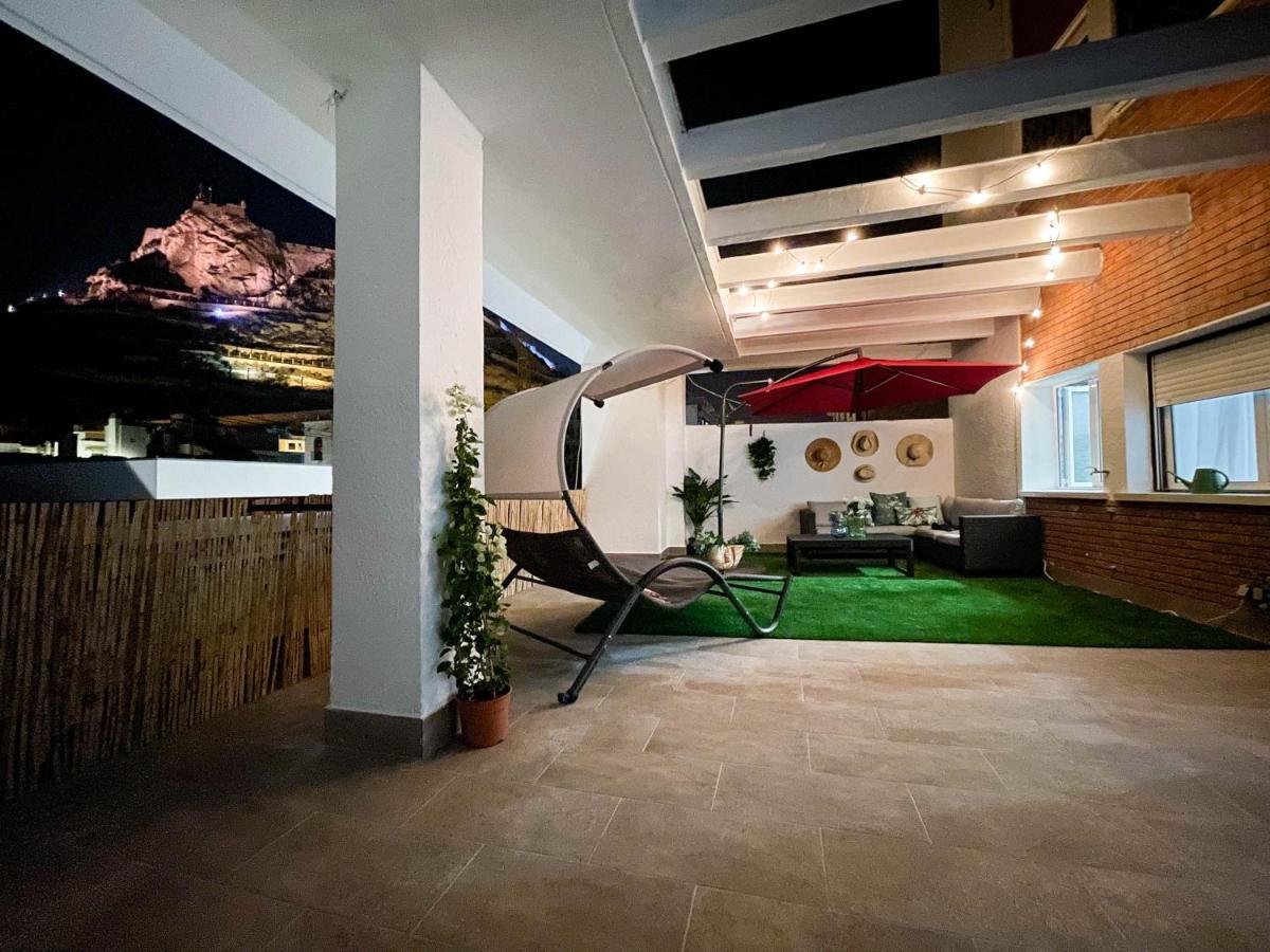 La Terraza. Vistas Al Castillo A 1 Min. De La Playa 阿利坎特 外观 照片